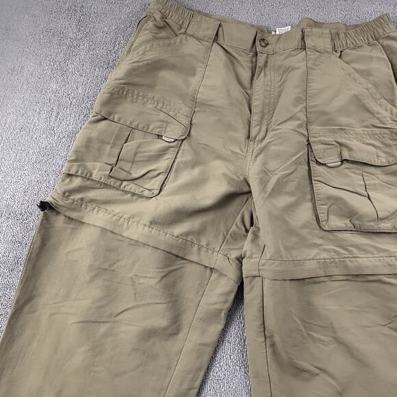 LL Bean Pants Adult Size Large Brown Tan Active Outdoor Casual Men's - Picture 2 of 15
